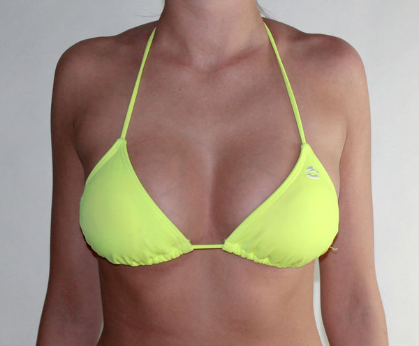 Billabong-bikini-top-neon-yellow-front-view